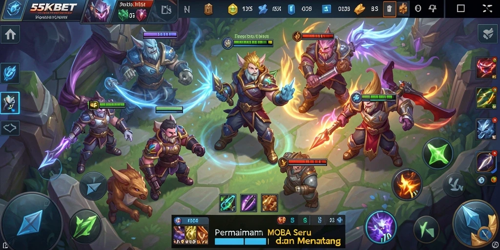 Gameplay menarik dalam 55KBET dengan aksi seru.