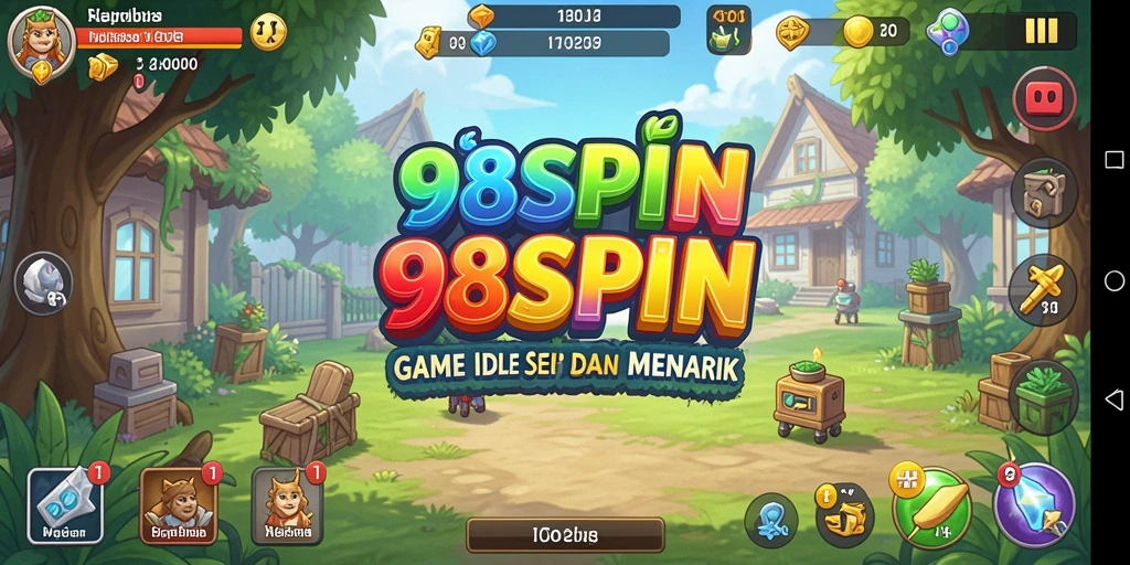Screenshot gameplay 98SPIN menampilkan aktivitas seru dalam game Idle.