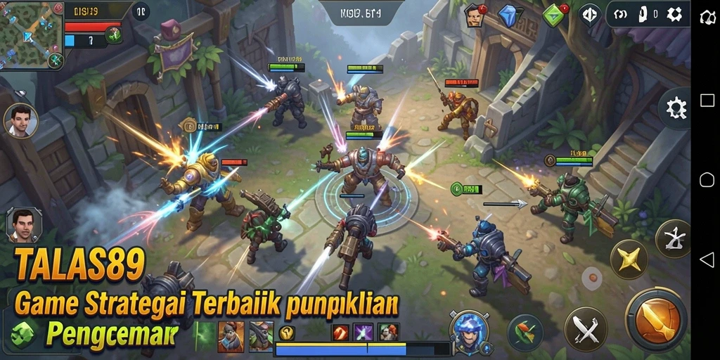 Tampilan permainan TALAS89 yang penuh aksi dan strategi.