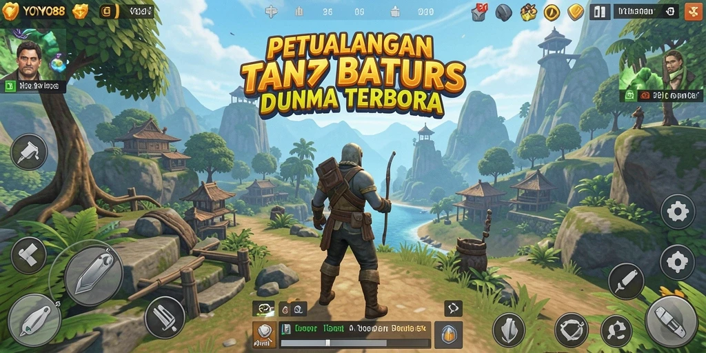 Tangkapan layar gameplay <strong>YOYO88</strong> menunjukkan eksplorasi mendalam di dunia terbuka yang menakjubkan.